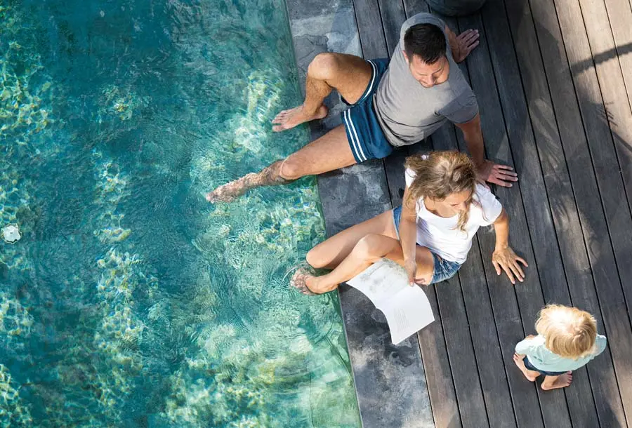 Pool aktive Erholung Geselligkeit